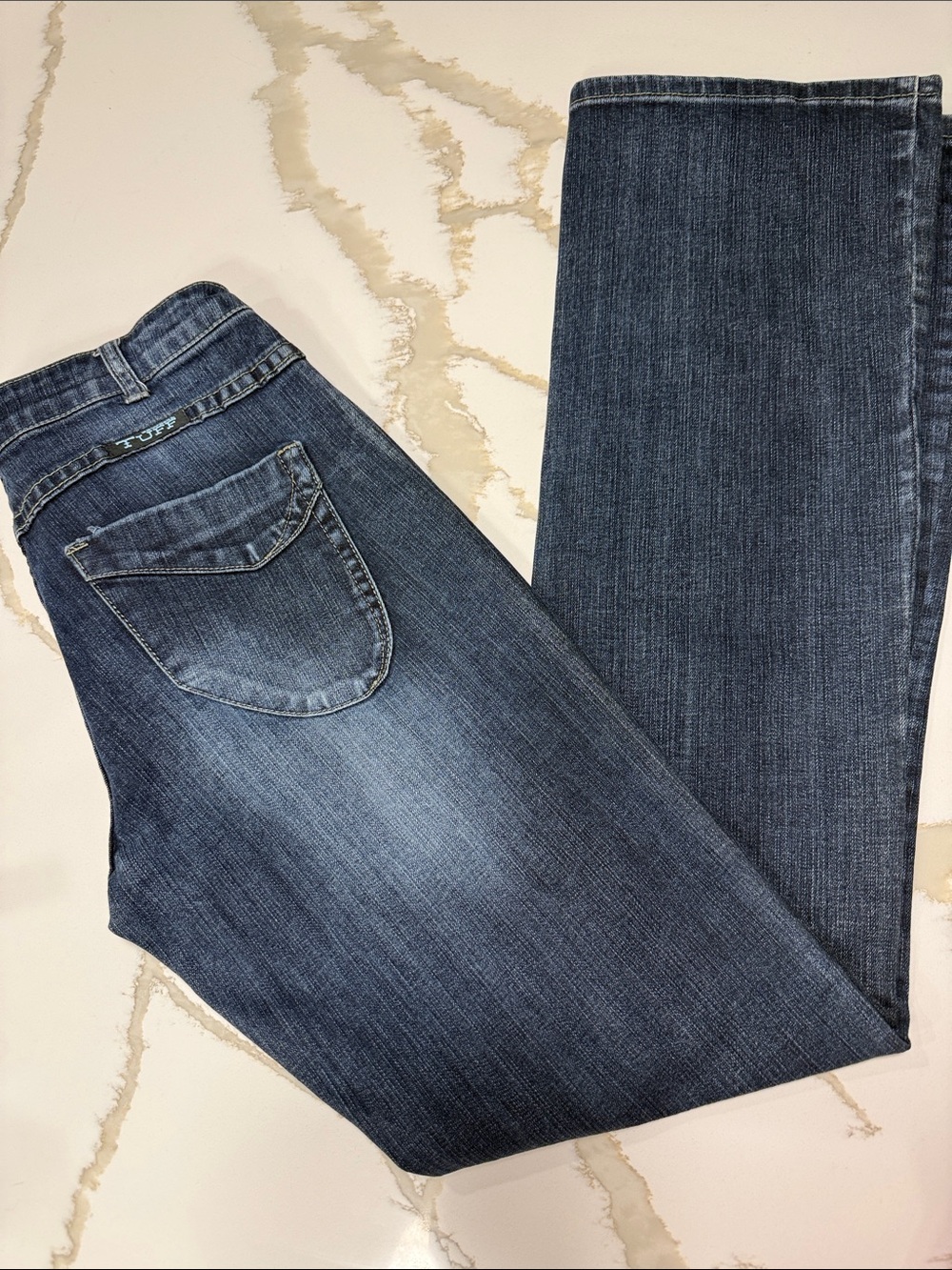 Cowgirl Tuff Women's Dark Blue Boot Cut Jeans